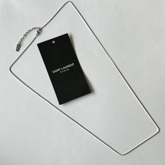 Saint Laurent Paris Silver Link Adjustable Chain/Necklace - Picture 1 of 3